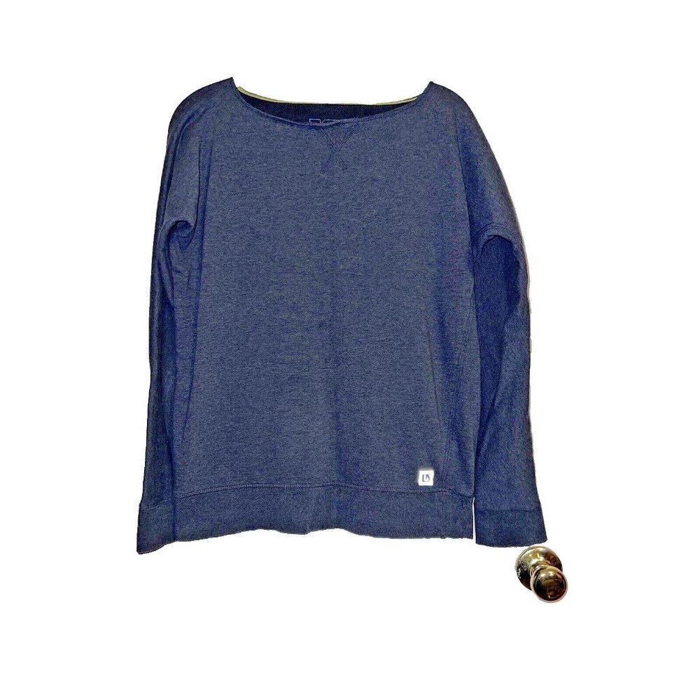 BURTON Dryride Gray Fleece Lined Pullover Sweatshirt Women's Sz S
